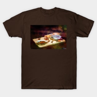 Coffee and Cloves - Cozy Cafe Impressionist Painting T-Shirt